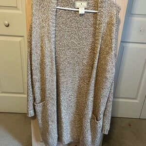 Ruby Moon Taupe Knit Cardigan